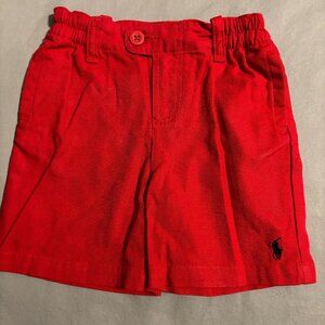 Polo Ralph Lauren Red Shorts Boys Size 24M